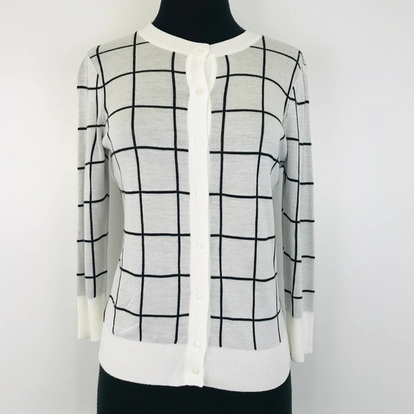 NWT Halogen Ivory Button Up Cardigan Sweater XSP - Picture 3 of 9